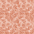 Mountain Foliage Peach Cotton 44"/45" Fabric Per Yard