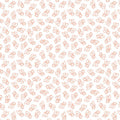 Flutter By White/Peach Cotton 44"/45" Fabric Per Yard
