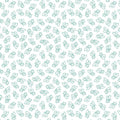 Flutter By White/Teal Cotton 44"/45" Fabric Per Yard