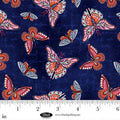 Cameo Appearance Butterflies Navy Cotton 44"/45" Fabric Per Yard