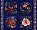 Cameo Appearance Navy Pillow Blocks 36"
