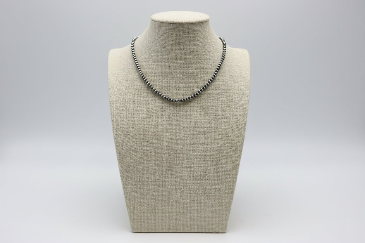 4mm Faux Pearls Necklace - 16 Inch + 3