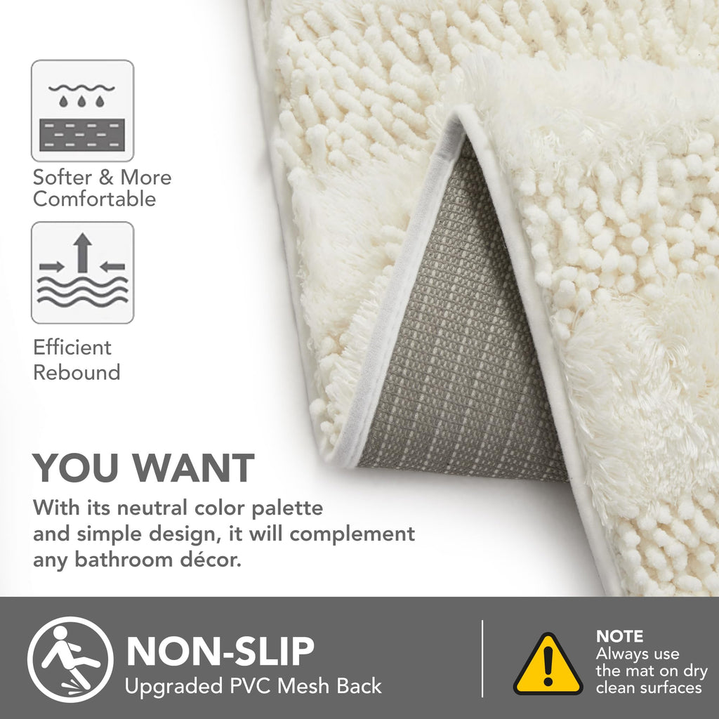 Quick Dry Plush Bathroom Rug
