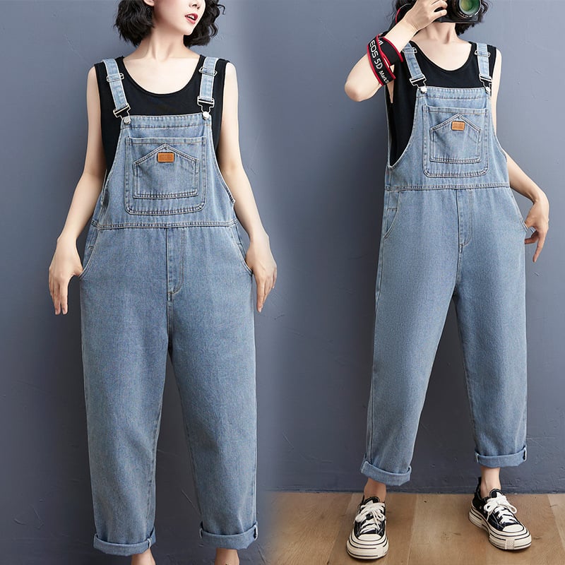 Women's Real Wash Denim Overalls
