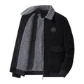Men's Thickened Lamb Wool Cotton Corduroy Lapel Jacket