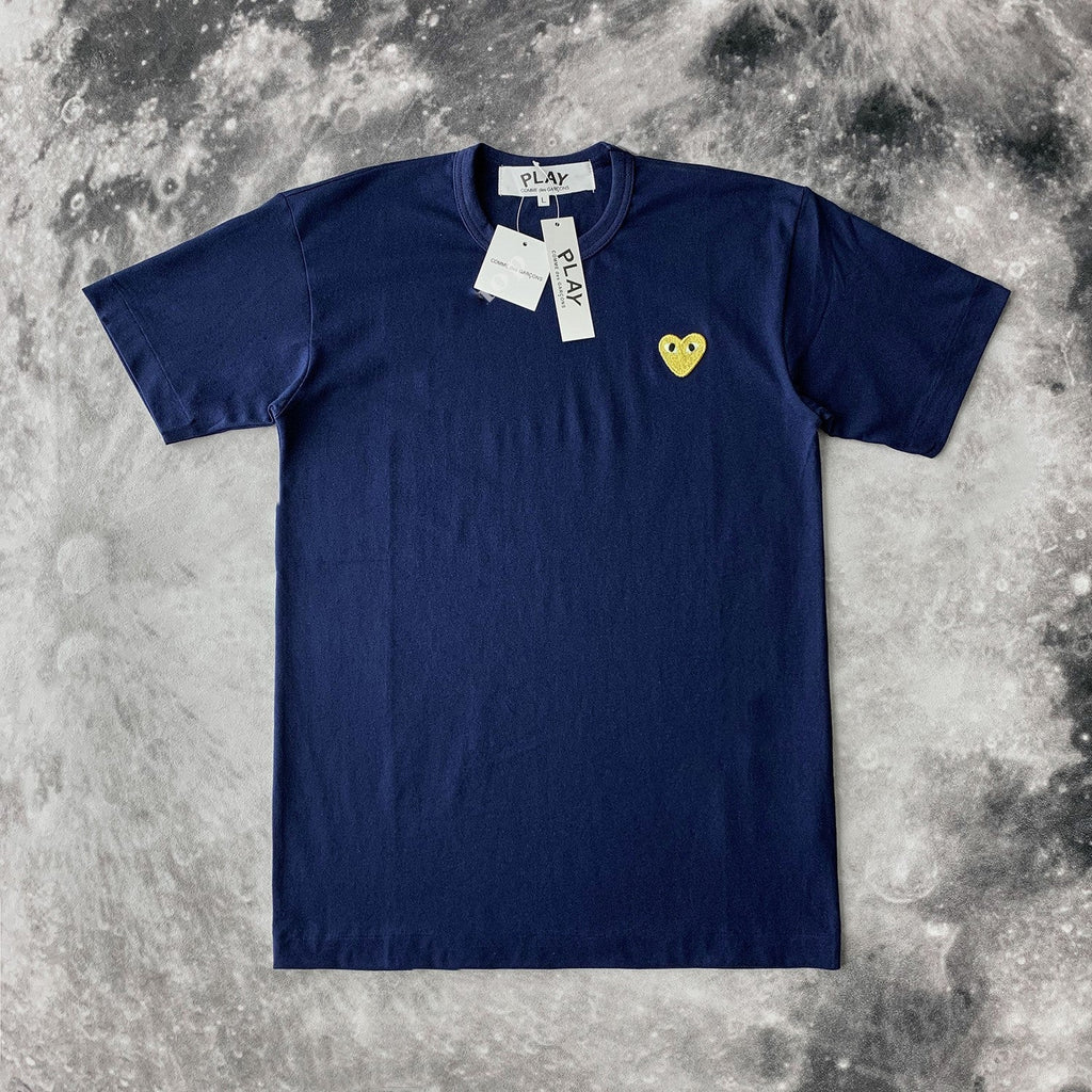 Cotton Heart Embroidered T-Shirt for Couples (Women)