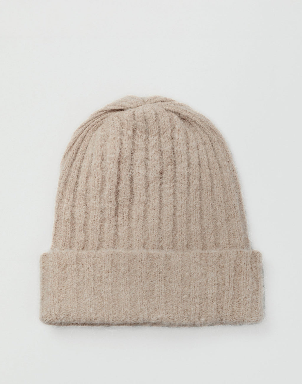 Alpaca Chunky Wool Rib Beanie