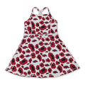 Straps leopard hogs kids girls team athletic dresses