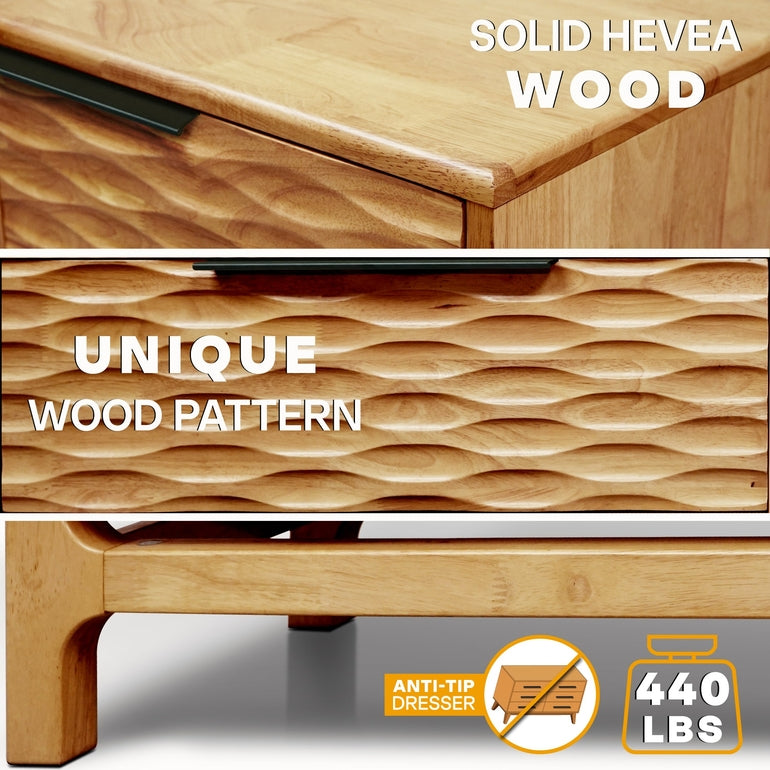 Acacia Elara Dresser with 6 Drawers for Stylish Storage Solutions