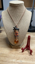 Custom wire wrapped mini anime dragon ball z character necklace for all ages