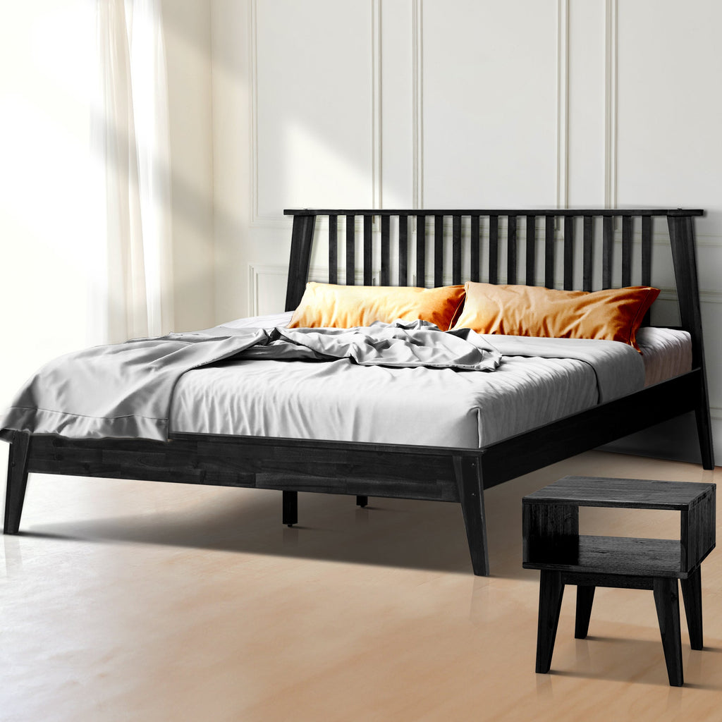 Acacia Kaylin Solid Wood Bed Frame for Durable Style and Comfort