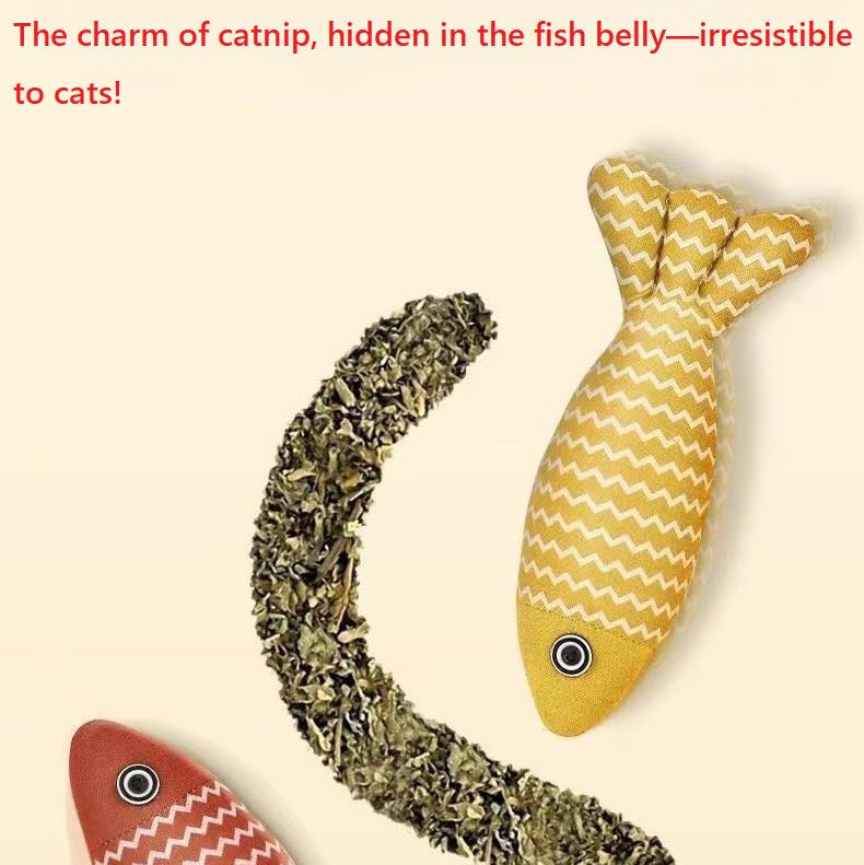 Catnip Fish Chew Toy for Cats