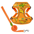Cute Dinosaur Dog Harness & Leash Set – Breathable Adjustable Pet Vest Harness