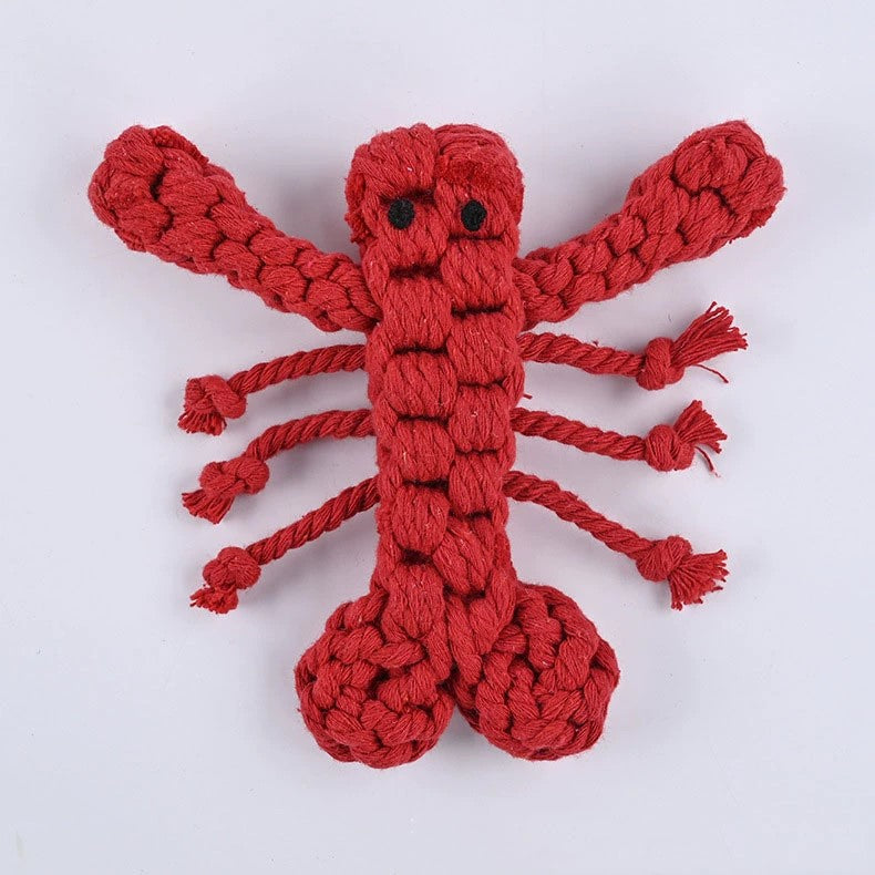 Cotton Rope Dog Toy – Cute Animals Chew