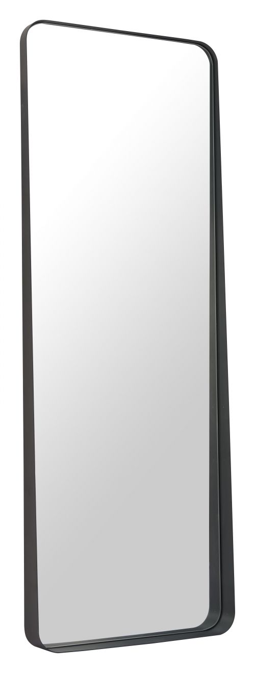Riga Steel Frame Black Floor Mirror