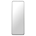 Riga Steel Frame Black Floor Mirror