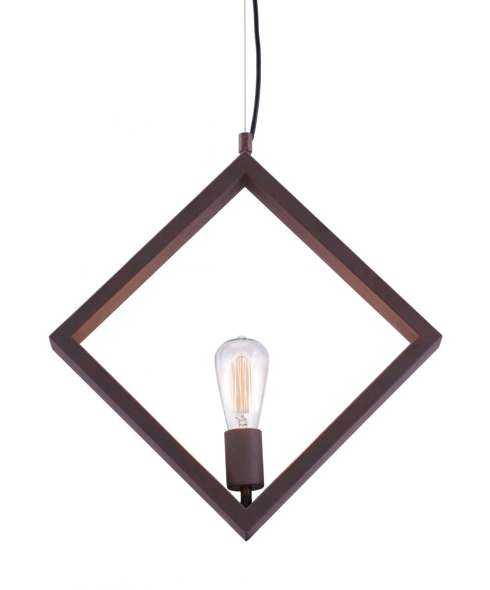 Rotorura Steel Rust Ceiling Lamp