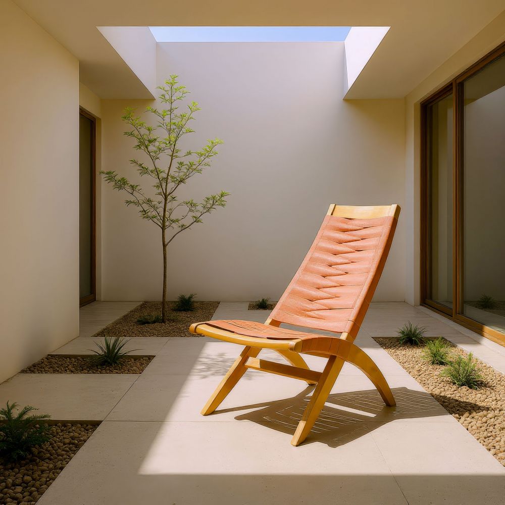 Rova Solid Wooden Frame Outdoor Lounge Chair
