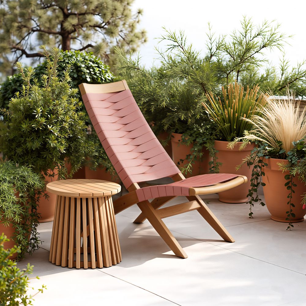 Rova Solid Wooden Frame Outdoor Lounge Chair