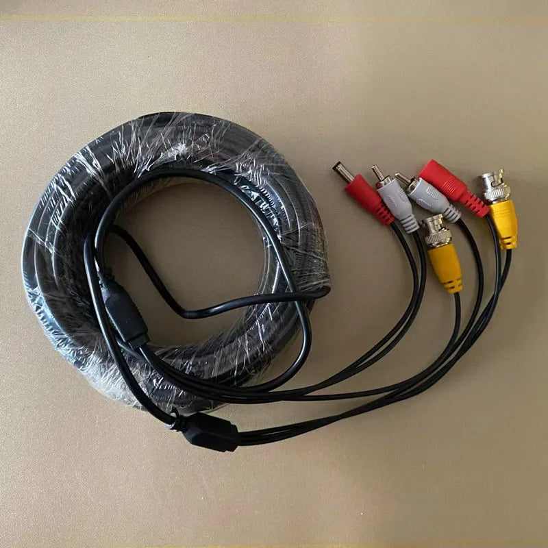 5-20M BNC+RCA+DC Connector 3 in 1 BNC CCTV Cable Coaxial Video Audio Power AHD Cameras Cable for DVR Surveillance System