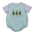 Short sleeves duck bunny Easter baby boy Easter romper