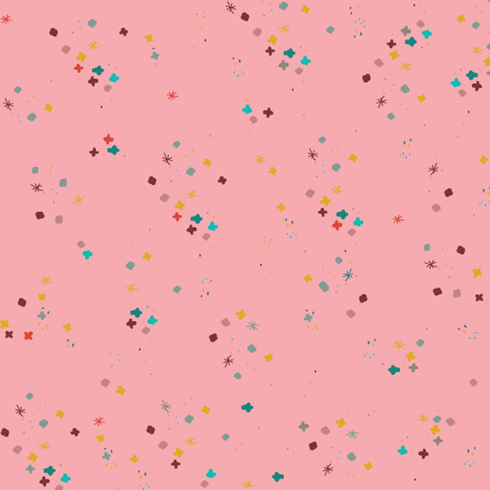 Sweet Pink Mystery 43"/44" Cotton Fabric Per Yard