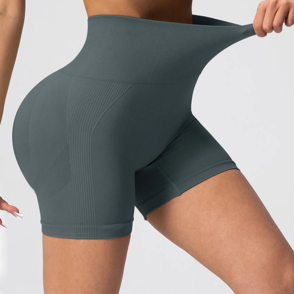 Women Seamless Gym Wear Hight Waist Yoga Bike Sports Workout Fitness Leggings Running Hip Lift Tights