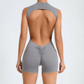 Gym Bodysuits Women Back Scrunch Sports Suit Women Gym Sexy Hoodies Sleeveless Sportswear Body Women  Whole Suit Yoga Clothing