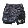 Everlast Double Layer Compression Shorts for Fitness and Basketball