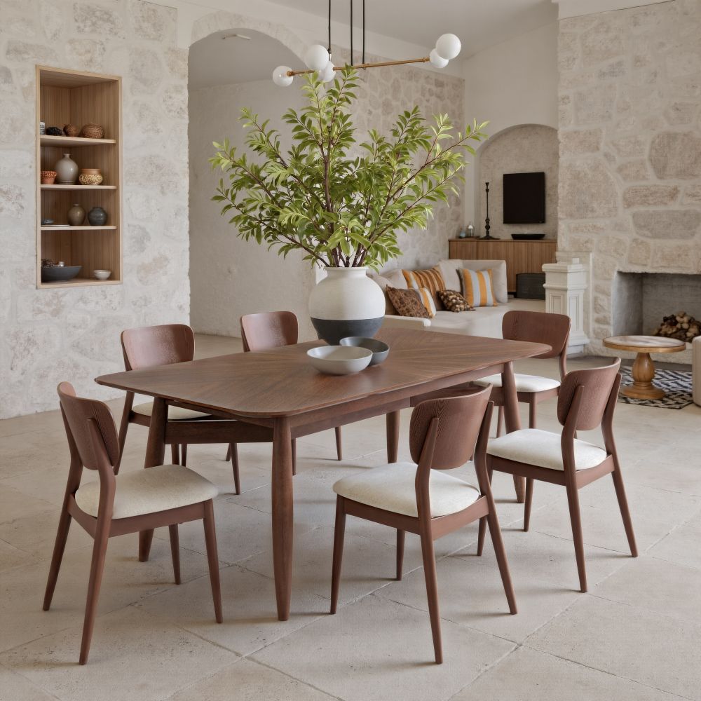 Silea Wooden Rectangular Dining Table