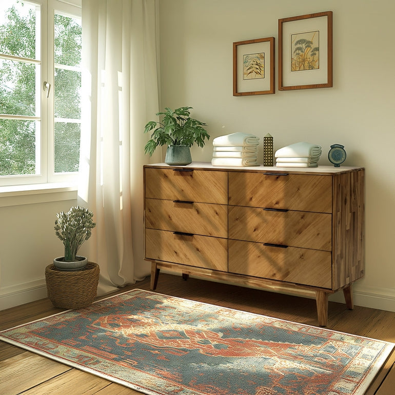 Megsu Veyron 6 Drawers Dresser