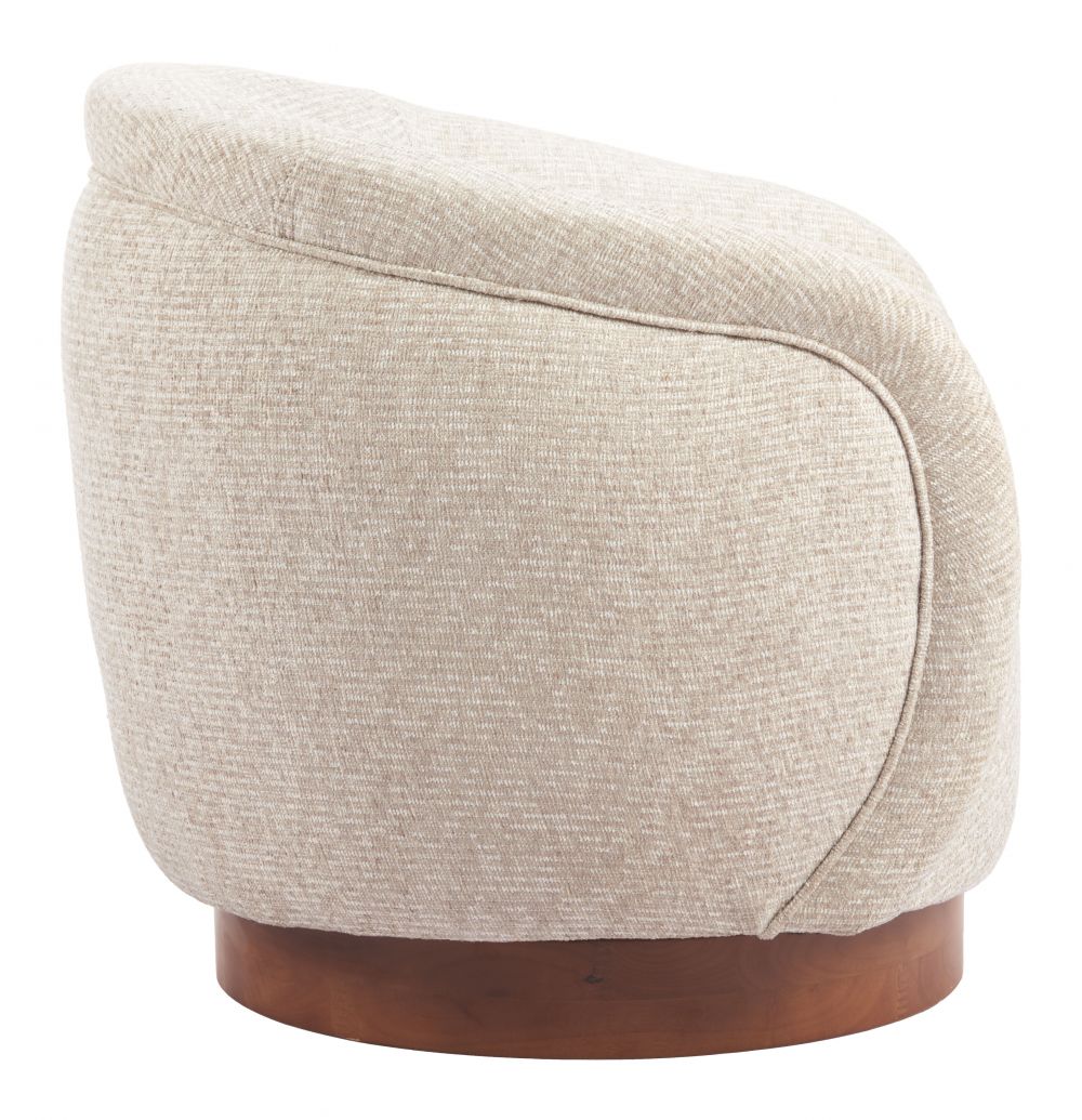 Vinta Textured Fabric Swivel Club Chair