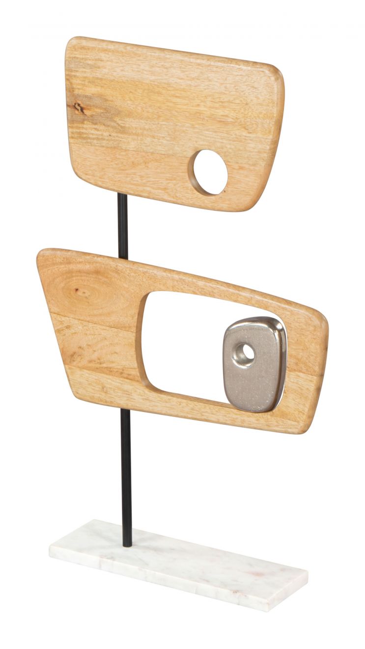 Wize Natural Wooden Table Sculpture