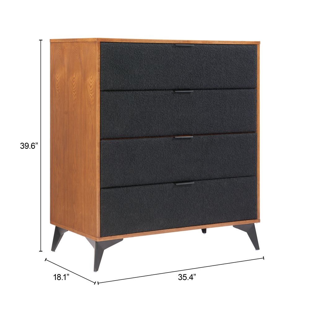 Zarif Four Drawers Wood Chest