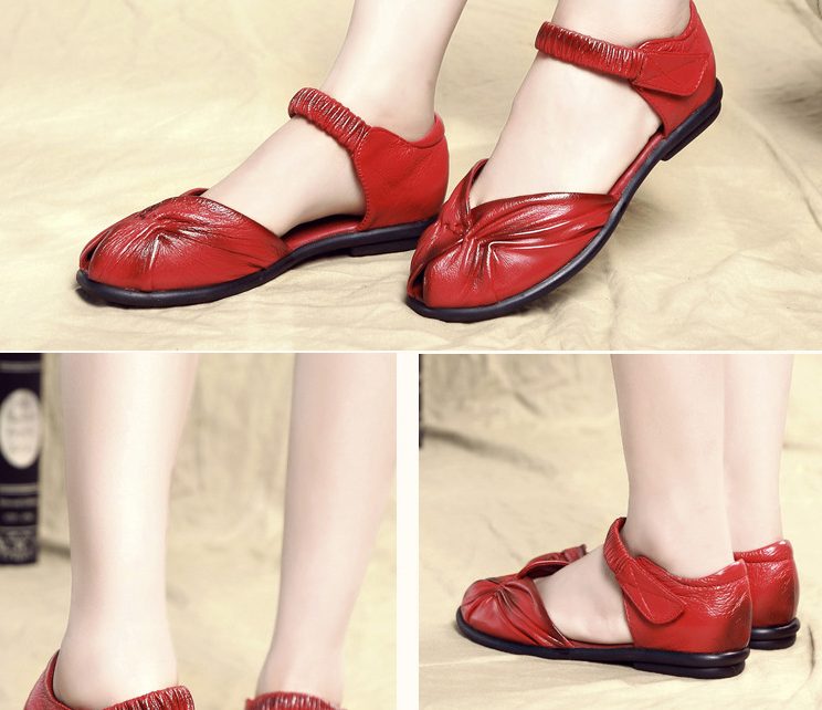 Breathable Ethnic Style Peep-Toe Women's Sandals
