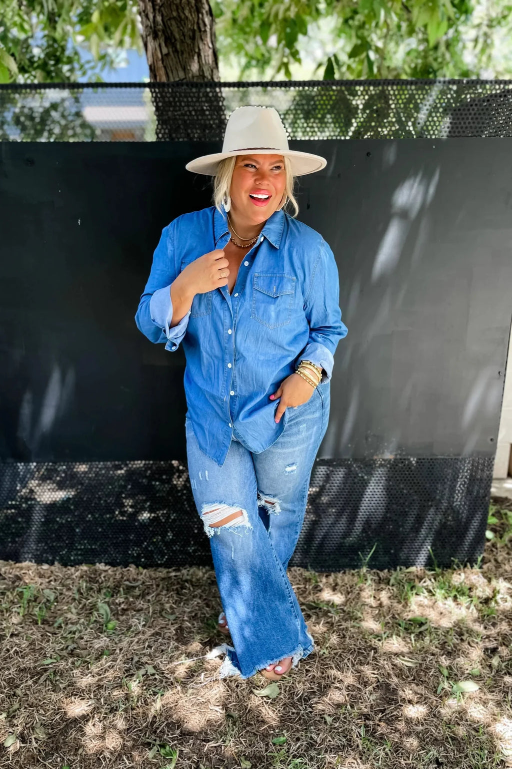 Dakota Denim Top - Extra small remaining