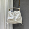 Women's Fashion Tooling Denim Skirt
