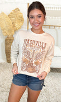 Retro Nashville Guitar Sweatshirt