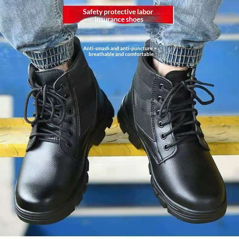 High Top Labor Protection Safety Shoes For Men