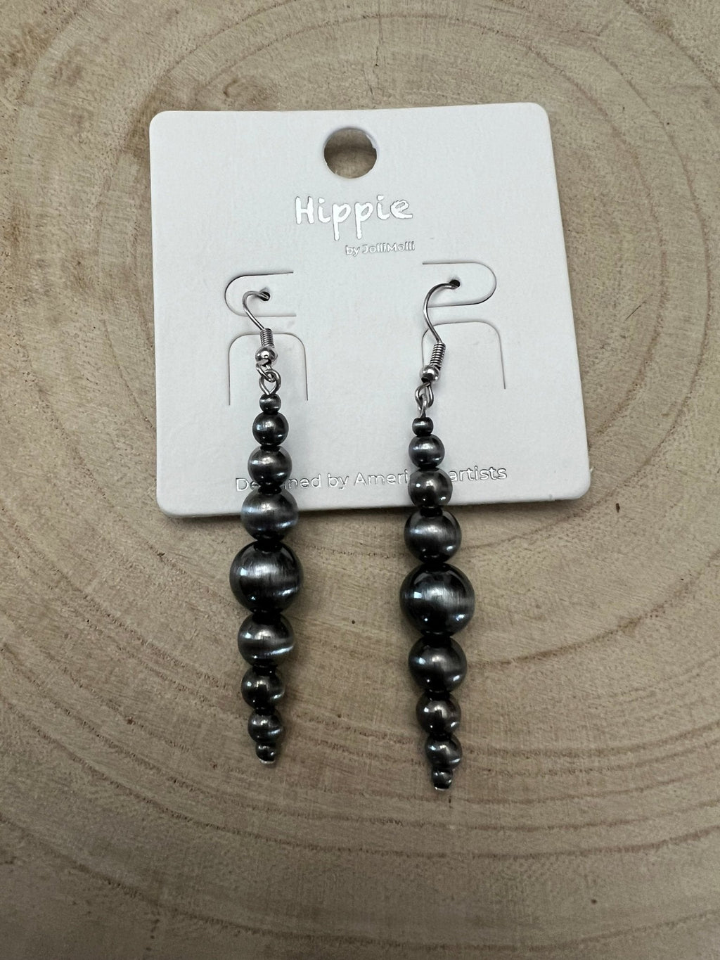 Graduated Faux Sterling Pearl Earrings