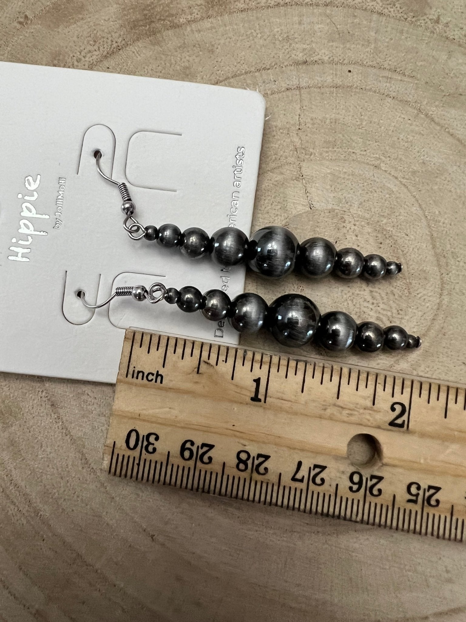 Graduated Faux Sterling Pearl Earrings