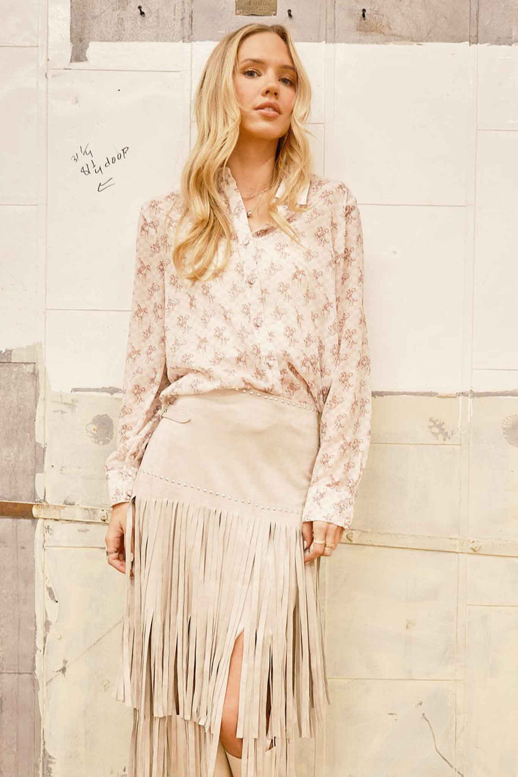 Let'r Buck Chiffon Blouse