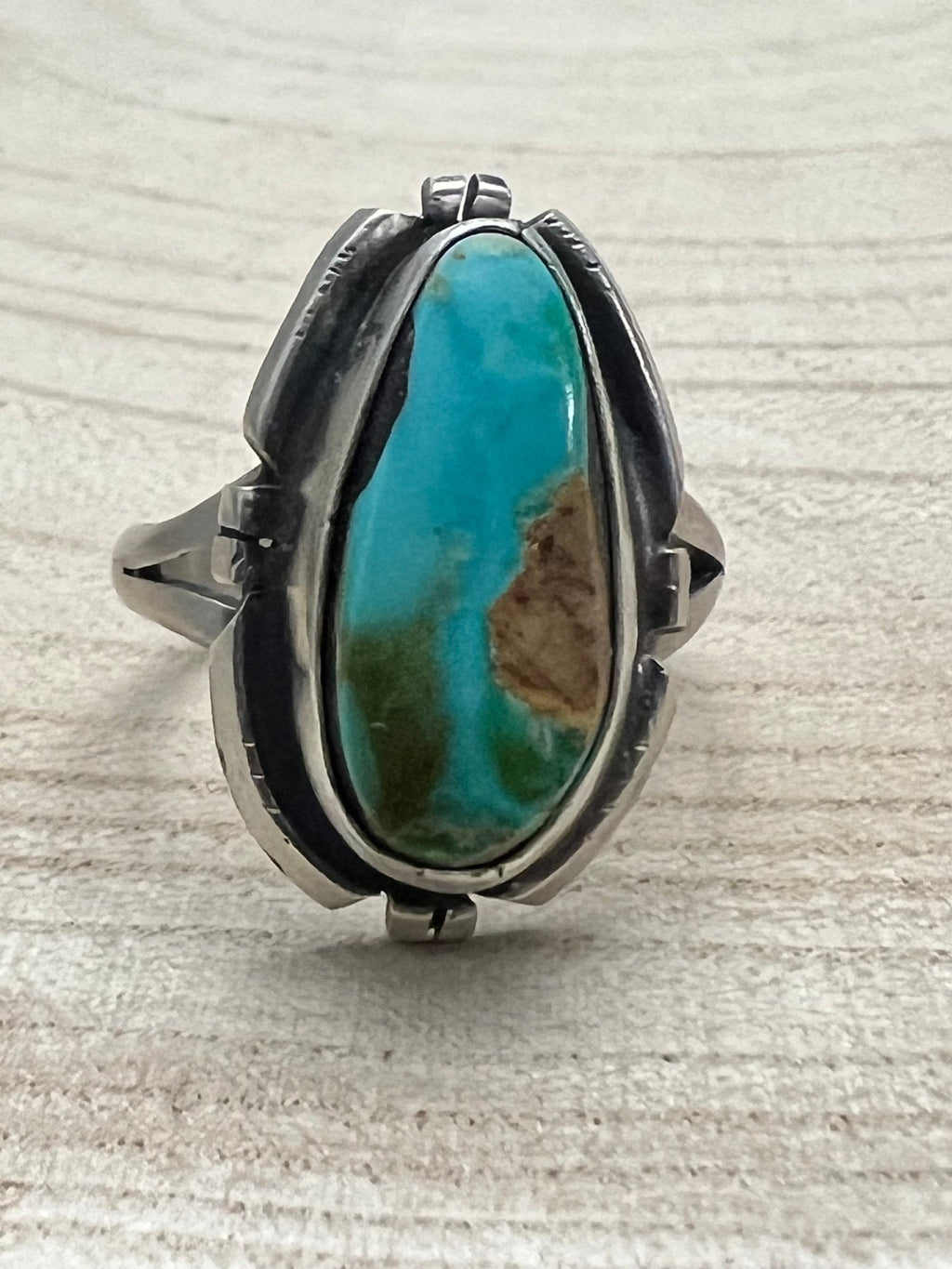 Randy Billy Royston Turquoise & Sterling Silver Ring - Size 10