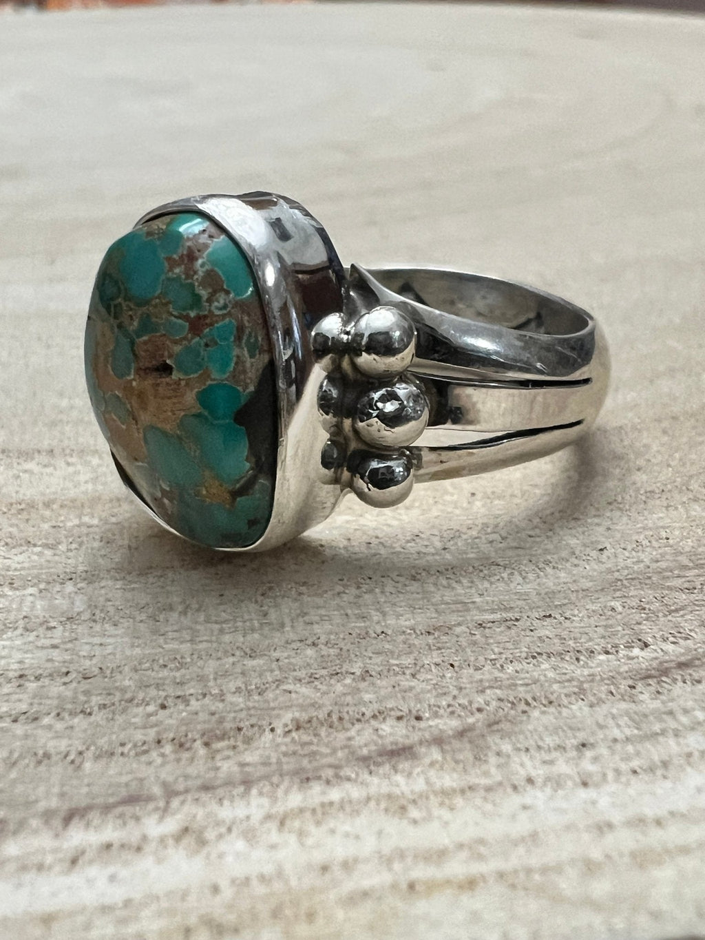 Randy Billy Royston Turquoise & Sterling Silver Ring - Size 10