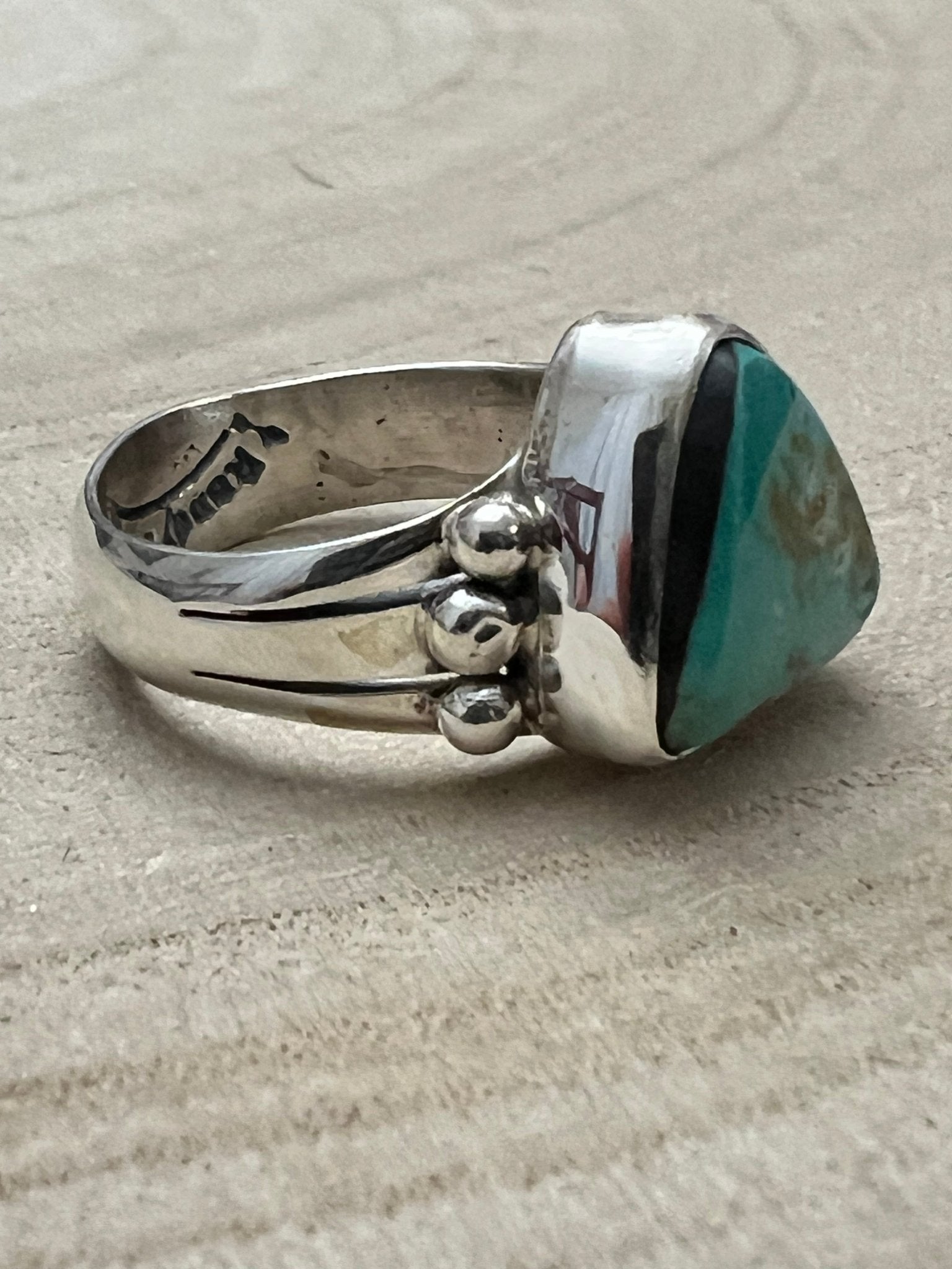 Randy Billy Royston Turquoise & Sterling Silver Ring - Size 9.5