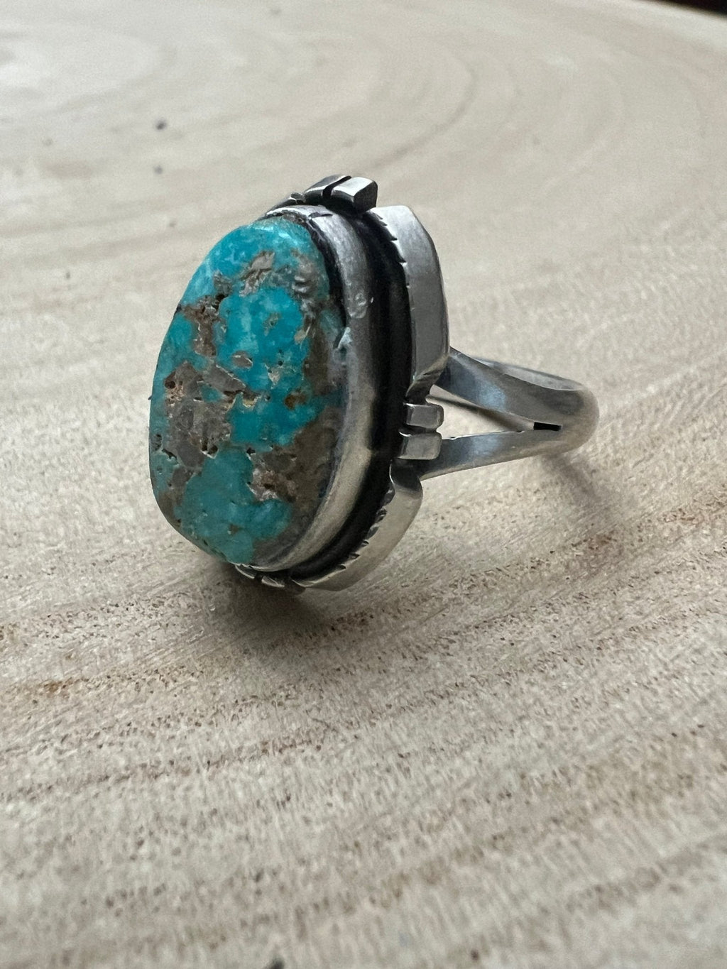 Randy Billy Royston Turquoise & Sterling Silver Ring - Size 9.5