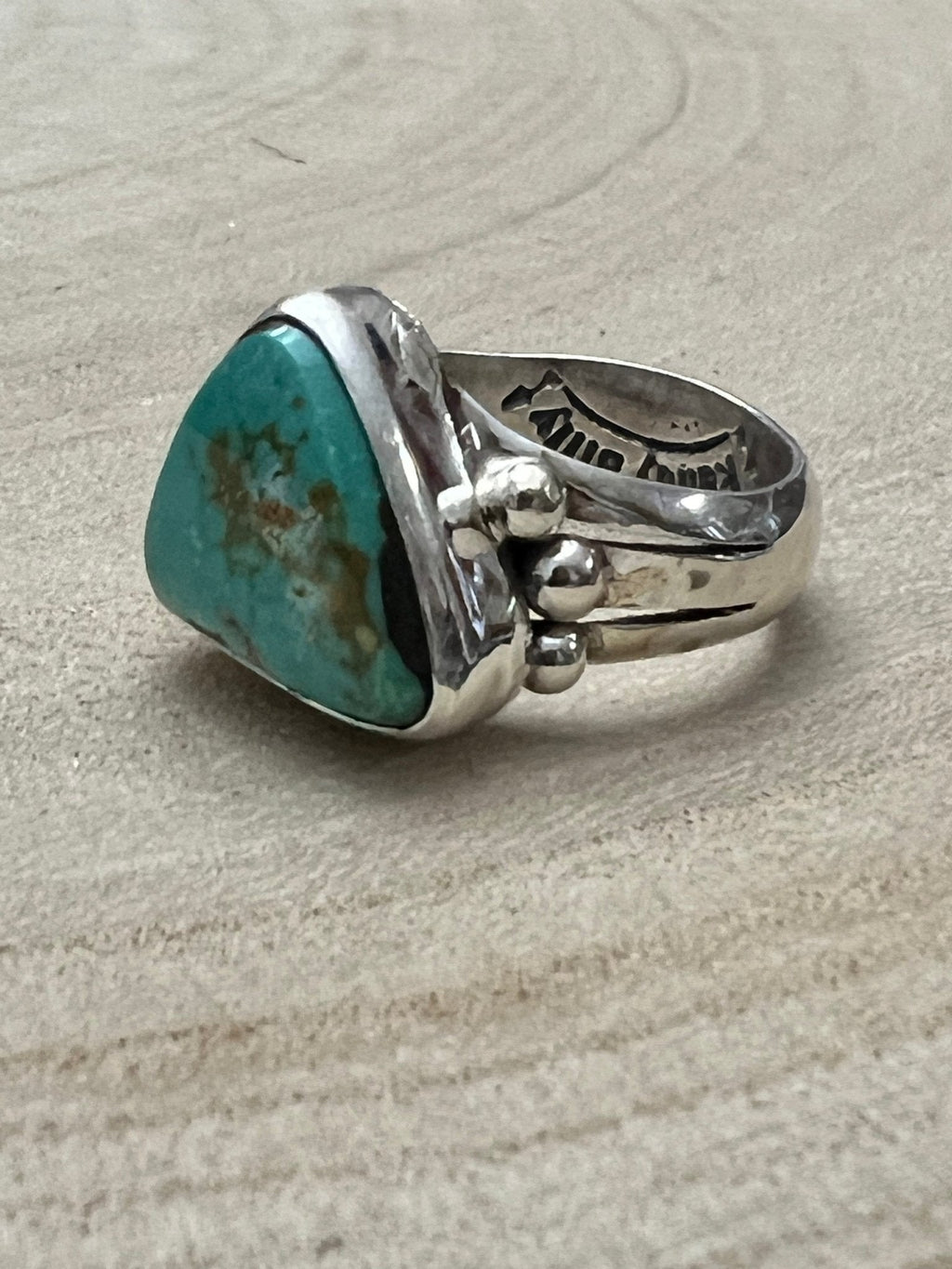Randy Billy Royston Turquoise & Sterling Silver Ring - Size 9.5