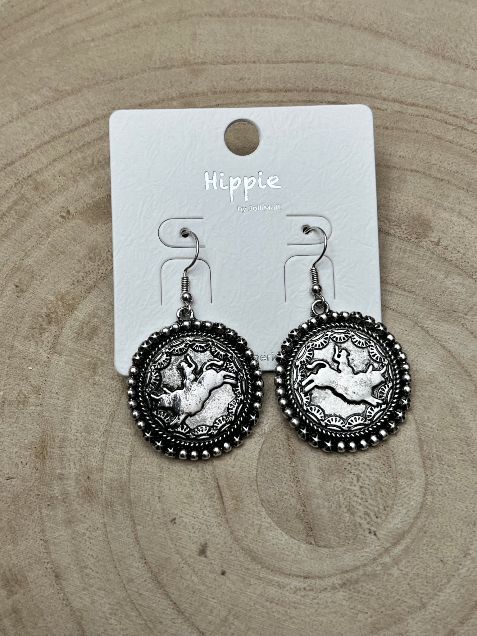 Rodeo Cowboy Pendant Earrings