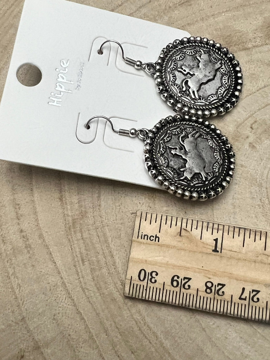 Rodeo Cowboy Pendant Earrings