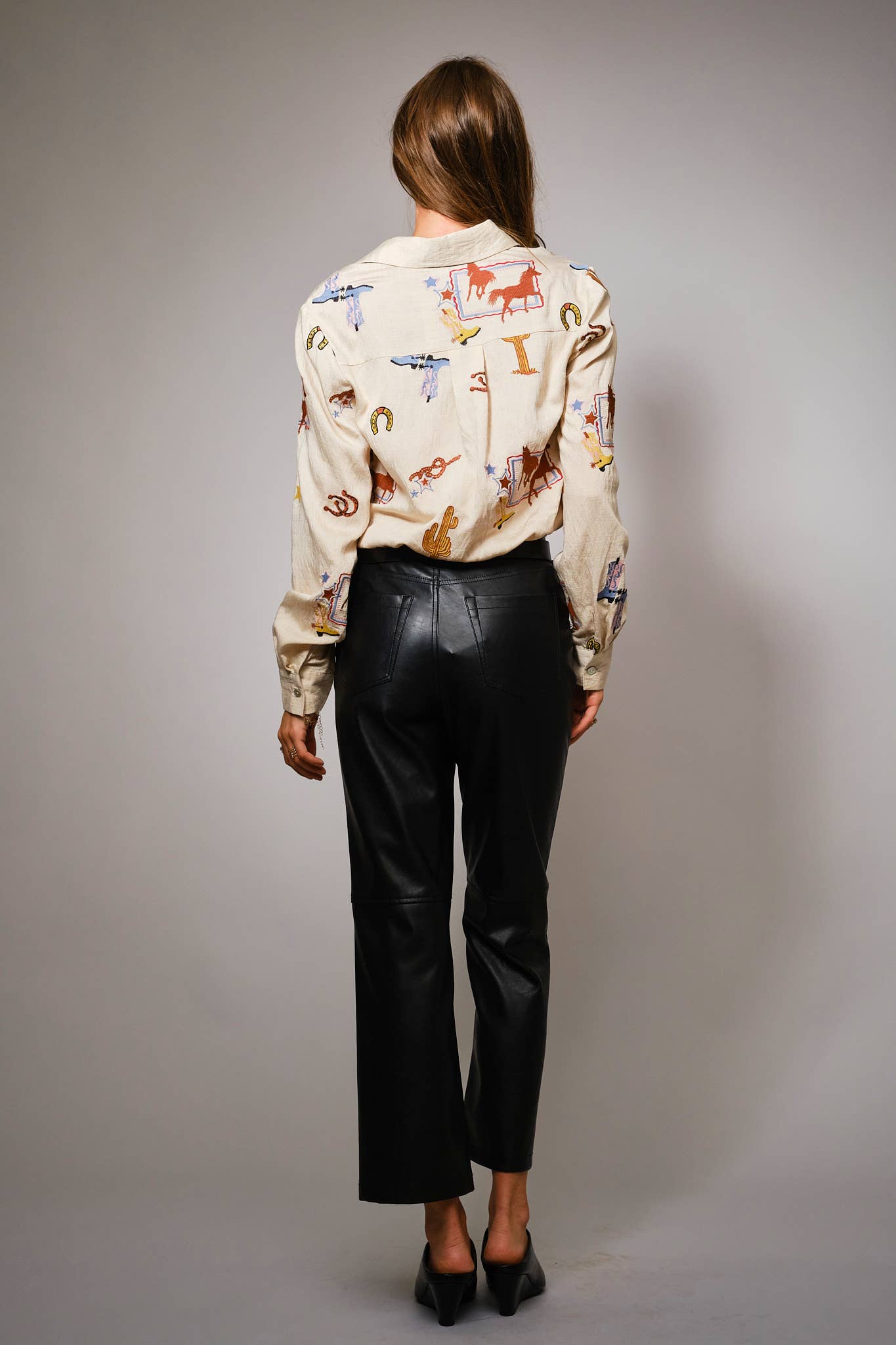 She's Western Embroidered Shirt